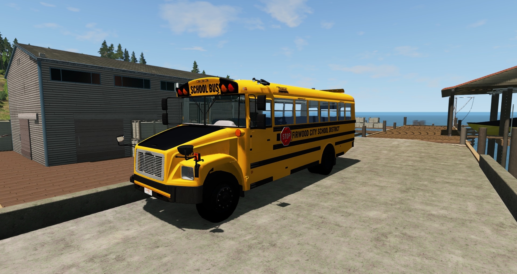 school bus beamng drive